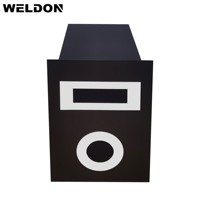 Boîte aux lettres extérieure élégante et moderne Weldon, étanche, résistante à la corrosion, sécurisée, avec revêtement en poudre, grande capacité, boîte de livraison