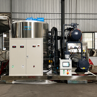 Machine à glaçons en flocons Coldsmart en acier inoxydable de 10 000 kg par jour pour navires de pêche en haute mer