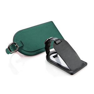 Fashion Wholesale PU Blank Black Custom <b>Name</b> Travel Luggage Tag - Product Image 2