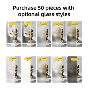 Factory 34 \ "W X 55 \" H Puerta de ducha de baño negra sin marco 180 ° Giratorio 1/4 \ "Pantalla de <span class=keywords><strong>bañera</strong></span> de <span class=keywords><strong>media</strong></span> ducha de vidrio templado - Product Image 4