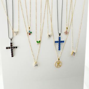 สร้อยคอชุบทอง18K สแตนเลสเปลือกหอยอะนิเมะแฟชั่นสุภาพสตรีเครื่องประดับงานแต่งงานสร้อยคอจี้เริ่มต้นสำหรับผู้หญิง - Product Image 4