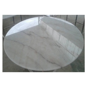 BOTON STONE Polished Natural Stone Furniture Guangxi White Marble Kitchen Countertop <strong>Round</strong> <strong>Table</strong> <strong>Top</strong> - Product Image 4
