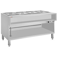 Bain-marie commercial en acier inoxydable, chauffe-plats de 150 L, design sur pied, buffet, restauration rapide, équipement de présentation