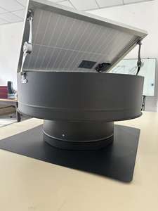 Ventilateur <span class=keywords><strong>d</strong></span>'extraction de toit industriel solaire DC 466~582mm <span class=keywords><strong>pour</strong></span> atelier, ferme avicole, ventilation de grenier, serre, élevage - Product Image 5