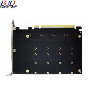 PCI Express PCl-E 4.0 16X 4 * <span class=keywords><strong>M</strong></span>.2 NGFF chiave-<span class=keywords><strong>M</strong></span> 2280 M2 NVMe SSD scheda adattatore convertitore (supporto MB PCIE Xx4x4x4 biforcazione) - Product Image 4