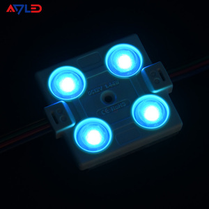 Module d'éclairage pour enseignes à injection de puce 5050 carrée, 4 lentilles, 12V, étanche, 1,44W, module de boîte à lumière RGB de qualité supérieure pour extérieur - Product Image 2