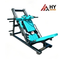 Machine de presse à jambes en acier réglable à 45 degrés, combinée Hack Squat, robuste, à charge par plaques, pour usage commercial, équipement de musculation pour salle de sport