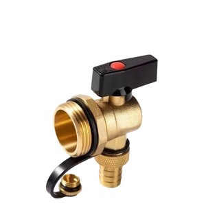 Radiador de cobre de 6 puntos de 1 pulgada de flujo grande a granel, tubería de agua de grifo caliente, distribuidor de calefacción de suelo, válvula de drenaje, sistemas HVAC - Product Image 1