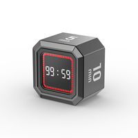 Minuteur de cuisine numérique magnétique personnalisé avec logo et motif d'écran, capteur de gravité, cube à bascule, pour l'apprentissage et l'étude (Pomodoro)