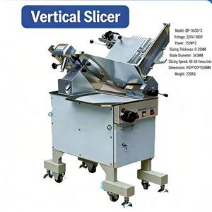Nouvelle machine à découper la viande congelée électrique automatique commerciale, machine à découper la viande verticale, épaisseur réglable, lame en acier inoxydable - Product Image 4