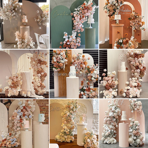 Festa di compleanno <span class=keywords><strong>foto</strong></span> sfondo <span class=keywords><strong>arco</strong></span> <span class=keywords><strong>arco</strong></span> matrimonio fiori di seta artificiale <span class=keywords><strong>arco</strong></span> con cornice in metallo - Product Image 2