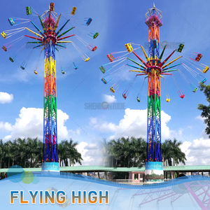 Parque de atracciones Swing Sky Flyer-Challenger Rotation Flying Swing Tower Rides Emocionantes Flying Drop Tower Rides - Product Image 3