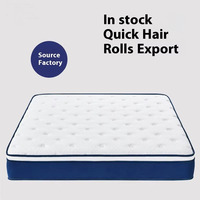 Matelas de 25 cm Ressort de poche en mousse à mémoire de forme Mobilier de maison moderne pour Villa Hôtel Hôpital Chambre Vente en gros Matressess hybride