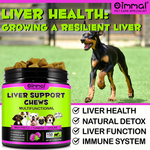 Oimmal <span class=keywords><strong>Pet</strong></span> Liver Support Chews promueve un hígado saludable Multifuncional Hepate Support Chews para perros - Product Image 6
