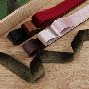 Gaya Korea beludru emas pita Satin jepit rambut anak-anak pita dekoratif aksesori untuk DIY sepatu buatan tangan topi pakaian - Product Image 3