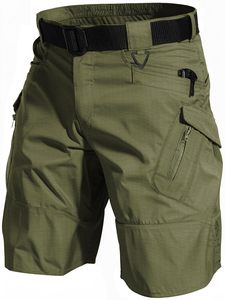 Pantalones Cortos de Senderismo para <span class=keywords><strong>Hombre</strong></span>, Impermeables, Resistentes al Desgaste, Pantalones Cortos Tácticos de Carga, de Secado Rápido, con Múltiples Bolsillos - Product Image 6