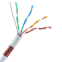 Cable Ethernet LAN Cat5e de Cobre Puro de Alta Velocidad OEM/ODM, Cable SFTP Cat5e para Exteriores de 305m, Cable de Red Cat5e Impermeable