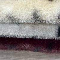 Tissu en fausse fourrure de lapin à poils longs, imitation fourrure de tigre, doux et pelucheux, imprimé tigre, pour manteaux, jouets, artisanat et mode (vente en gros)