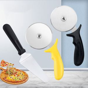 Accessoires de cuisine en gros, outil de cuisson en métal avec logo personnalisé, coupe-pâte en acier inoxydable argenté avec poignée en PP et pelle à pizza - Product Image 2