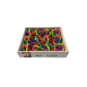 MNJ Giocattolo per cani Bell Ball colorato 12 pezzi per il gioco degli animali domestici - Product Image 1