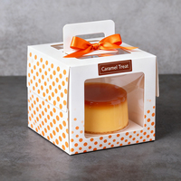 Scatola Personalizzata per Asporto di Torte, Pane, Cioccolato, Bento, Design per Confezioni di Dessert in Plastica con Finestra