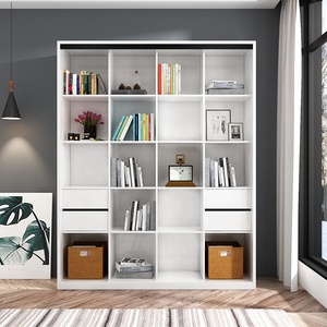 Scaffali di legno moderni su misura dello scaffale di libro di stoccaggio del <span class=keywords><strong>MDF</strong></span> della mobilia moderna della stanza di studio di cinque strati - Product Image 2