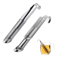 Infusor de Té Ecológico Reutilizable de Acero Inoxidable con Gancho para Colgar, para Té de Flores en Hojas Sueltas