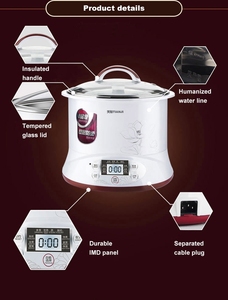 Tonze-olla eléctrica de porcelana de acero inoxidable para cocina, aparato pequeño de cocina, olla de cocción lenta, fabricante de sopa - Product Image 3