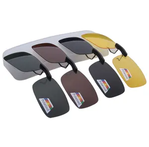Поляризованные солнцезащитные очки для рыбалки при близорукости спортивные очки для вождения солнцезащитные очки с клипсой ночного видения