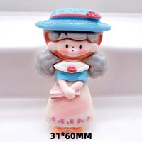 Breloques en résine princesse DIY, matériel de bijouterie en gros, fille kawaii pour breloques de slime DIY, accessoires en résine pour la décoration