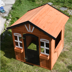 <span class=keywords><strong>Casa</strong></span> de juegos duradera para niños, caseta de distribución de <span class=keywords><strong>madera</strong></span> para exteriores - Product Image 3