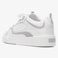 Vente en gros d'usine, dernières baskets décontractées en cuir de vache à lacets et patchwork, chaussures de sport pour hommes, toutes saisons, antidérapantes, tendance mode