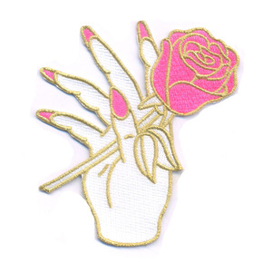 Tùy chỉnh hoa/tim thêu các bản vá lỗi với sinh thái thân thiện sắt-on cảm thấy vải-Nhà máy bán buôn trong kho - Product Image 1