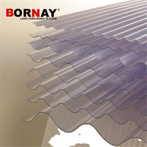 Lámina Corrugada de Policarbonato Ignífuga Langfang <span class=keywords><strong>BORNAY</strong></span> B1, Teja de Techo Resistente a la Intemperie para Fábricas, Estaciones y Edificios Públicos - Product Image 2
