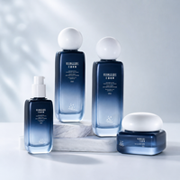 Flacon pompe cosmétique pour sérum, pot de crème visage, emballage de soin de la peau avec bouchon boule blanc unique, 50g 40ml 100ml 120ml