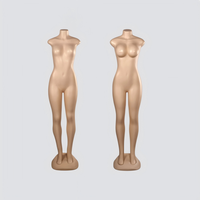 Maniquí de Plástico PE de Cuerpo Completo sin Cabeza, Modelo Femenino con Pechos Grandes, para Exportación y Comercio Exterior, Venta Caliente