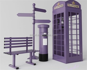 लंदन शादी की सजावट के लिए ऑडियो गेस्टबुक फोन बूथ के साथ सजावट के लिए धातु शिल्प - Product Image 5