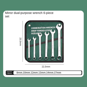 <span class=keywords><strong>6PCS</strong></span> mục đích kép mở kết thúc cờ lê thiết lập tùy chỉnh OEM Metric Hệ thống đo lường tự động công cụ sửa chữa với túi vải - Product Image 4