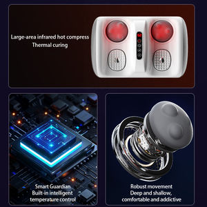 2025 Neues Modell 3D-Luftknet-Fußmassagegerät mit Wärme therapie und Timer für Fuß <span class=keywords><strong>massage</strong></span> geräte zur Entspannung zu Hause - Product Image 4