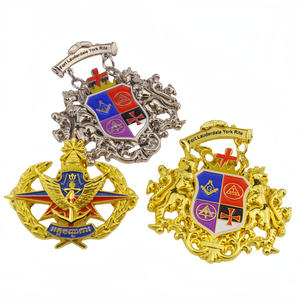 Épinglette de revers souple en métal émaillé pour femme, motif Aile <span class=keywords><strong>d</strong></span>'étoile avec ancre, Vietnam, avec placage <span class=keywords><strong>or</strong></span>, logo 3D - Product Image 2