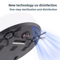 Aspirateur robot intelligent pour la maison, appareil compact, cadeau, robot de nettoyage de sol 3-en-1 rechargeable par USB pour les personnes paresseuses