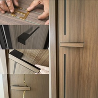 Puertas Interiores Residenciales de Apertura Lateral, Modernas, Decorativas, de Madera Polimérica, Personalizables, con Bisagras y Cerraduras para Ventanas