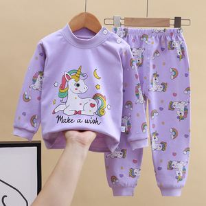 儿童长袖套装秋冬新款棉男童睡衣女童婴儿睡衣圣诞童装 - Product Image 3