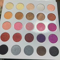 Palette de fards à paupières DIY avec 25 fards ronds de 26,5 mm, sans marque, pour étiquette privée