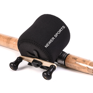 กระเป๋าเก็บม้วนแบบ<span class=keywords><strong>ท</strong></span>ั่วไปสีโลโก้ตามสั่งกระเป๋าป้องกันนีโอพรีนกลมฝาครอบสำหรับ baitcasting - Product Image 3