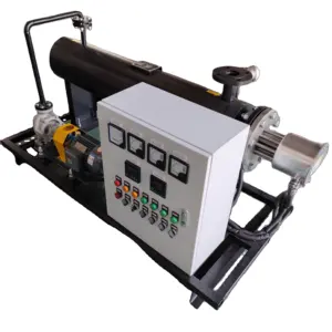 Industrial electric thermal liquid water oil pipeline heater with pump