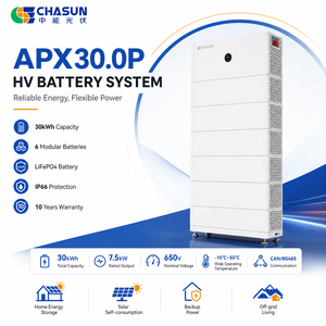 Batería CHASUN 30kWh APX HV LFP 600-980V 15kW de salida IP66 para montaje en suelo/pared, capacidad máxima para almacenamiento doméstico C&I - Product Image 1