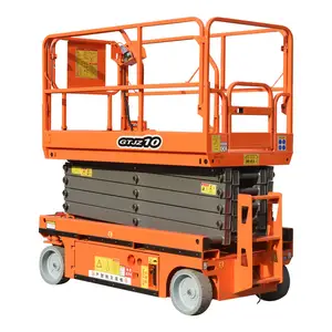 Qiyun Kinglift CE ISO 12m 320kg Hydraulic Battery Powered Self Propelled Scissor Lift without external force