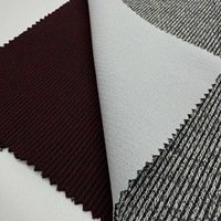 Tissu tricoté en polyester, coton et élasthanne 320 g/m² extensible pour pantalons de survêtement, sweats à capuche et ensembles de sport décontractés