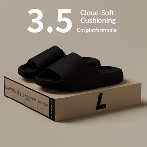 Tongs antidérapantes en EVA à semelle épaisse pour hommes et femmes, motif <span class=keywords><strong>bambou</strong></span> et ondulations aquatiques, pour usage domestique et sportif en extérieur 2026 - Product Image 2